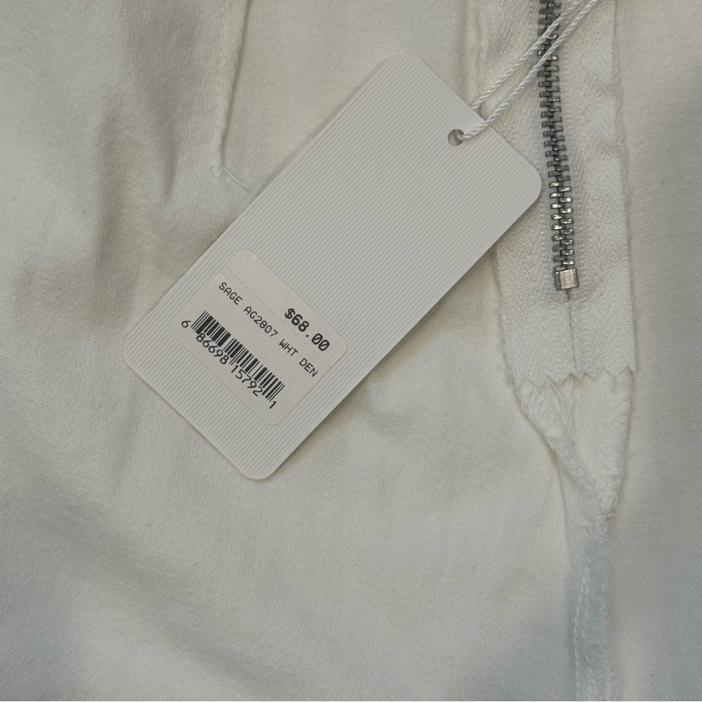 Sadie & Sage NWT White Denim Skort Mini Skirt Shorts Size S Clean Girl Coastal - Picture 6 of 8